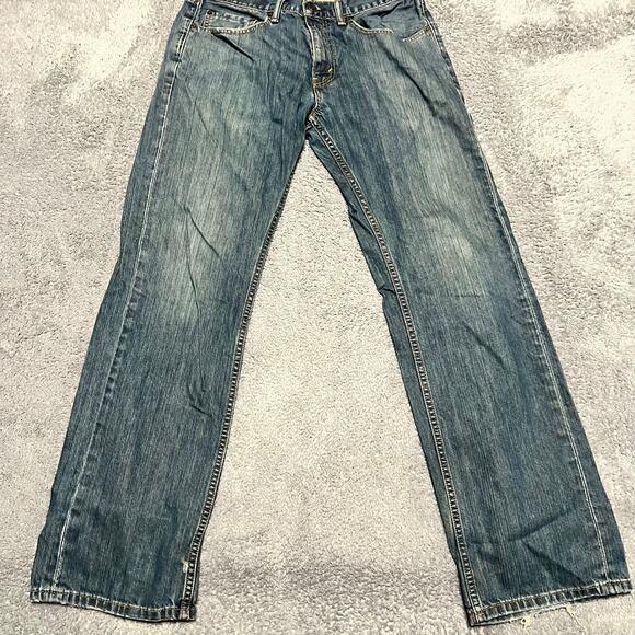 Levis 559 Denim Jeans Men 32 x32 (33x31.5) Relaxed Straight Blue Denim Pants - Picture 1 of 11